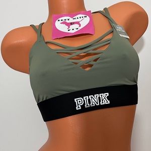 COPY - Victoria’s Secret PINK L Sports Bra Logo Strappy
